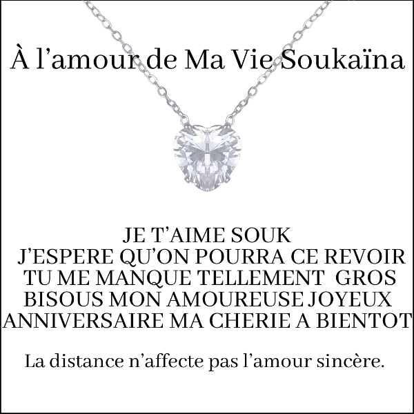 Set regalo collana "Alla donna della mia vita"