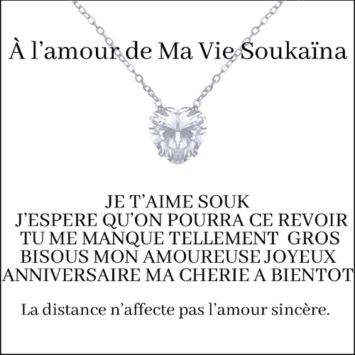 Set regalo collana "Alla donna della mia vita"