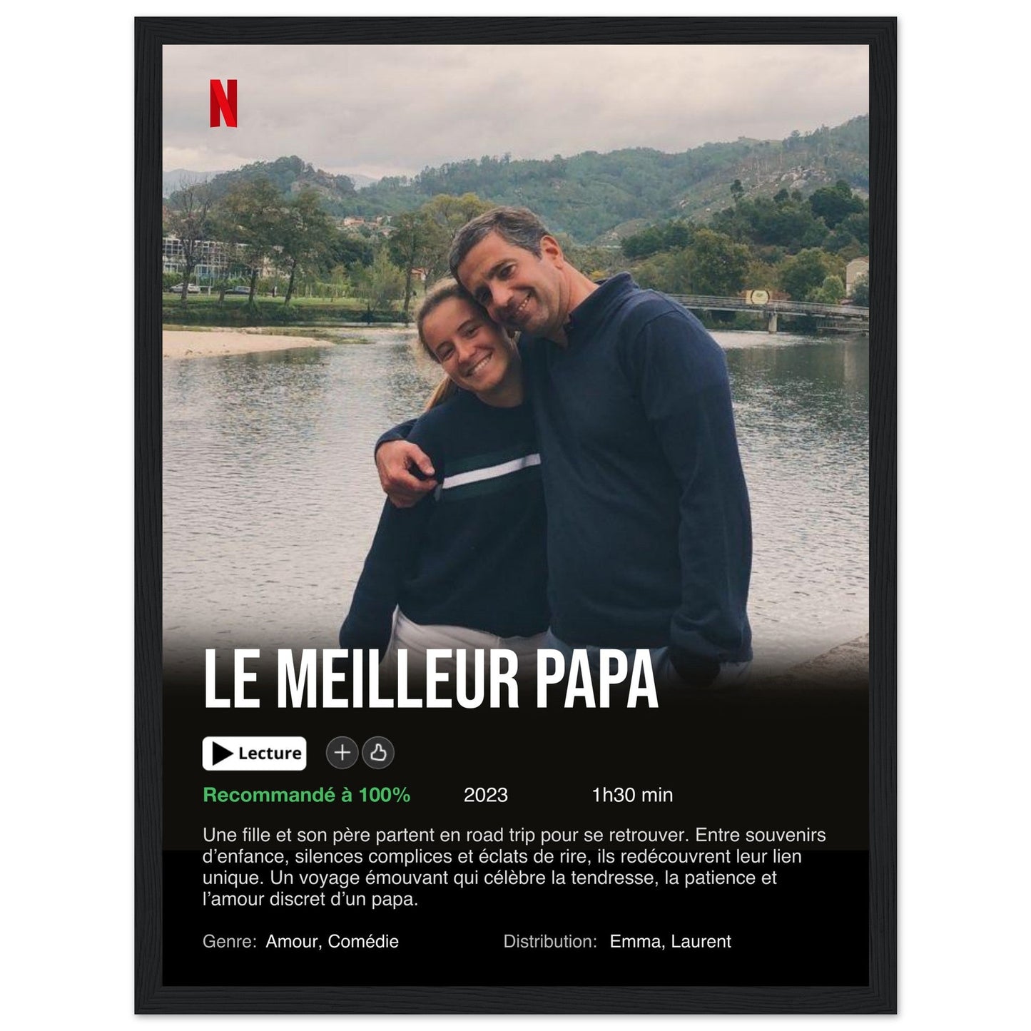 Poster Netflix personalizzato (edizione festa del papà)