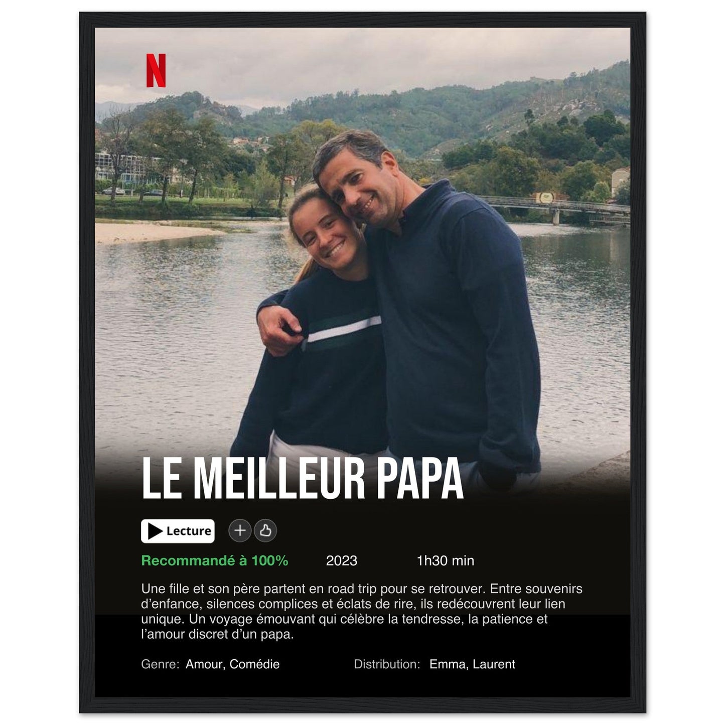 Poster Netflix personalizzato (edizione festa del papà)