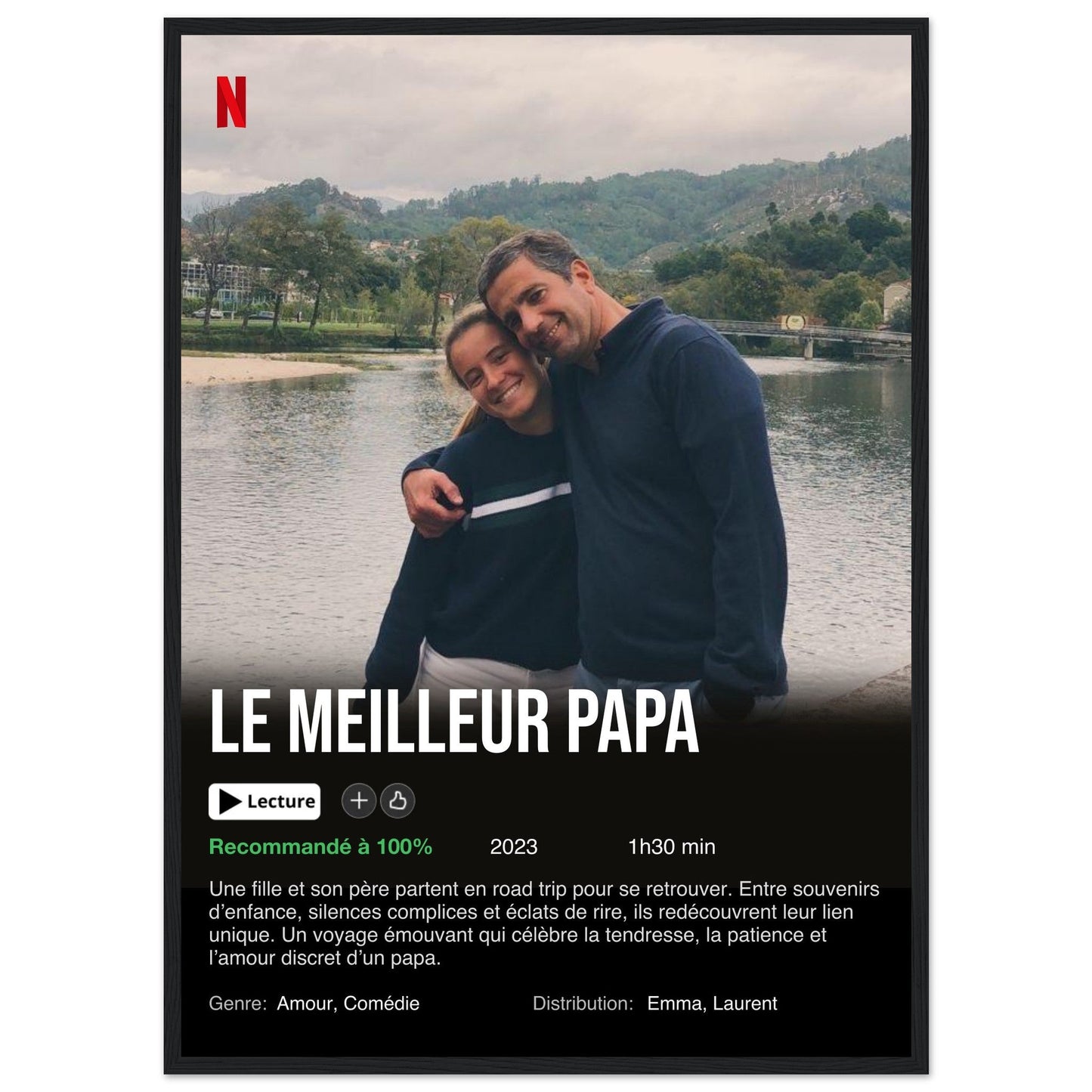 Poster Netflix personalizzato (edizione festa del papà)