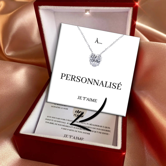 Set regalo con collana personalizzata