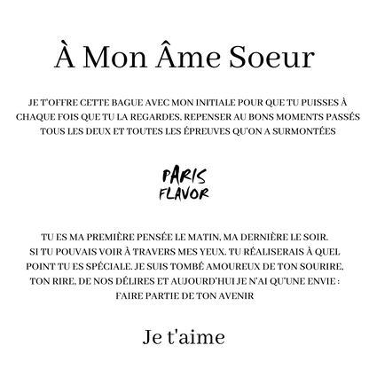 Set regalo di anelli "Alla mia anima gemella"