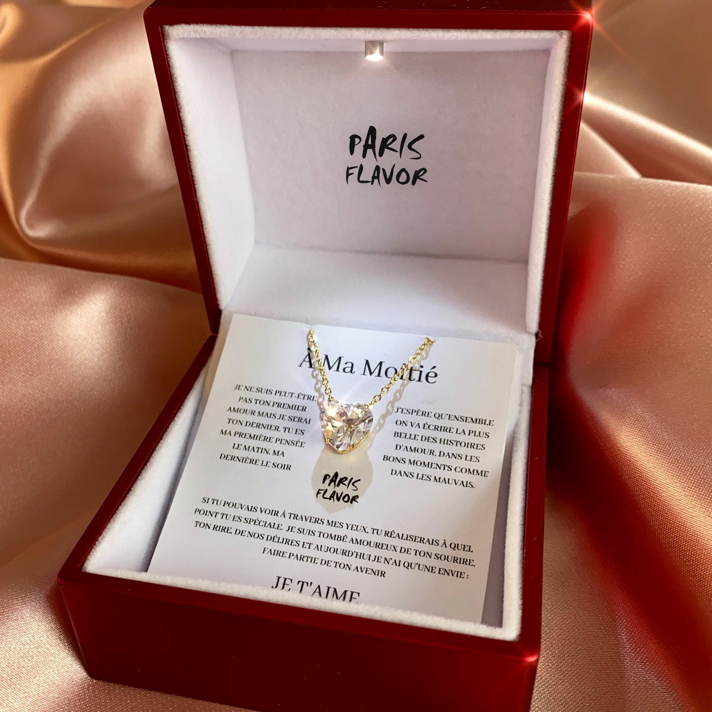 Set regalo collana "Alla mia dolce metà"