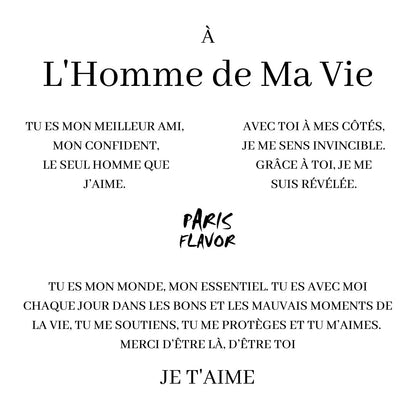 Set Regalo di Braccialetti "All'uomo della mia vita"