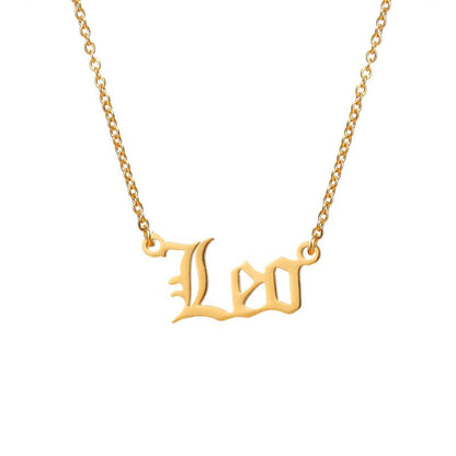 Collana con lo zodiaco inglese antico