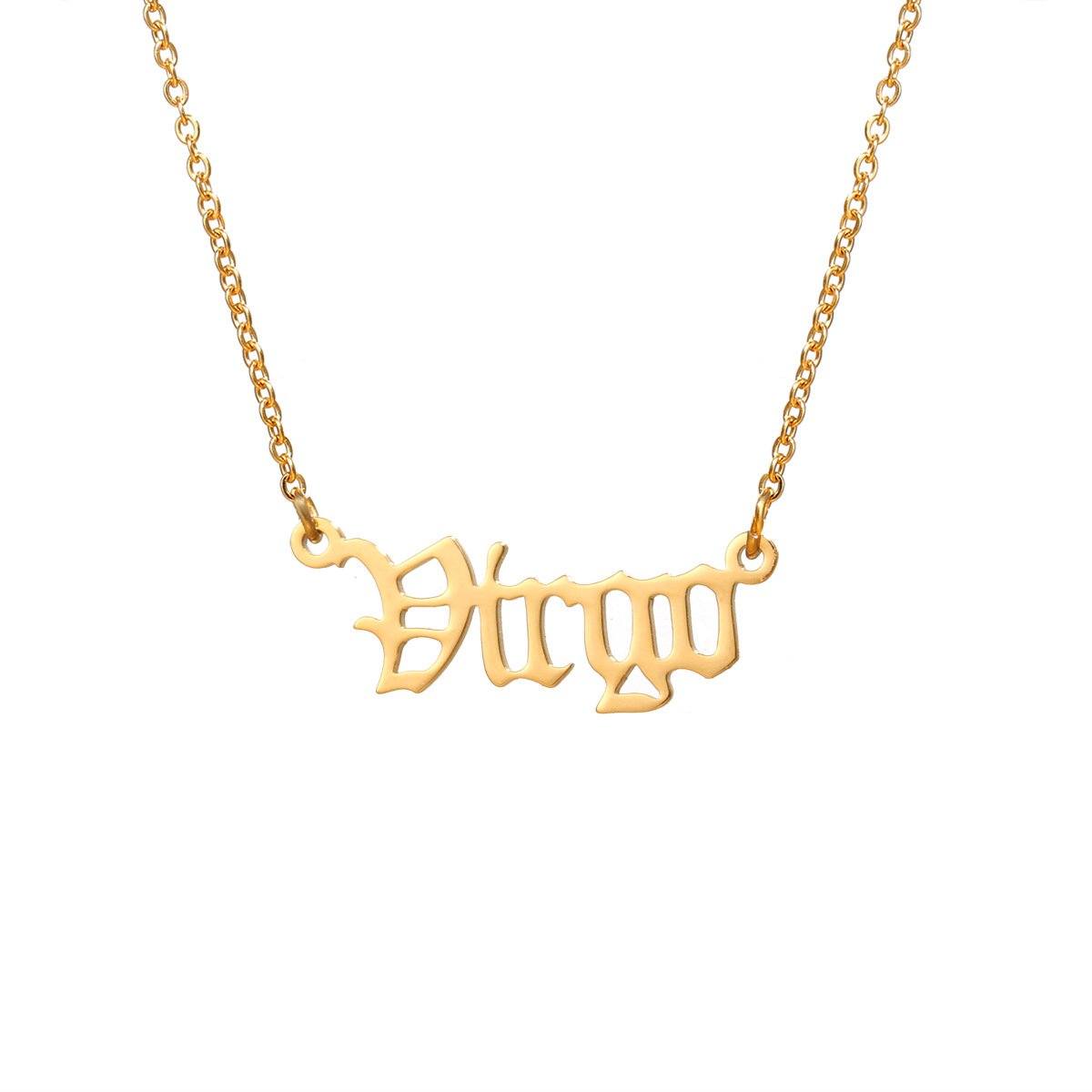 Collana con lo zodiaco inglese antico