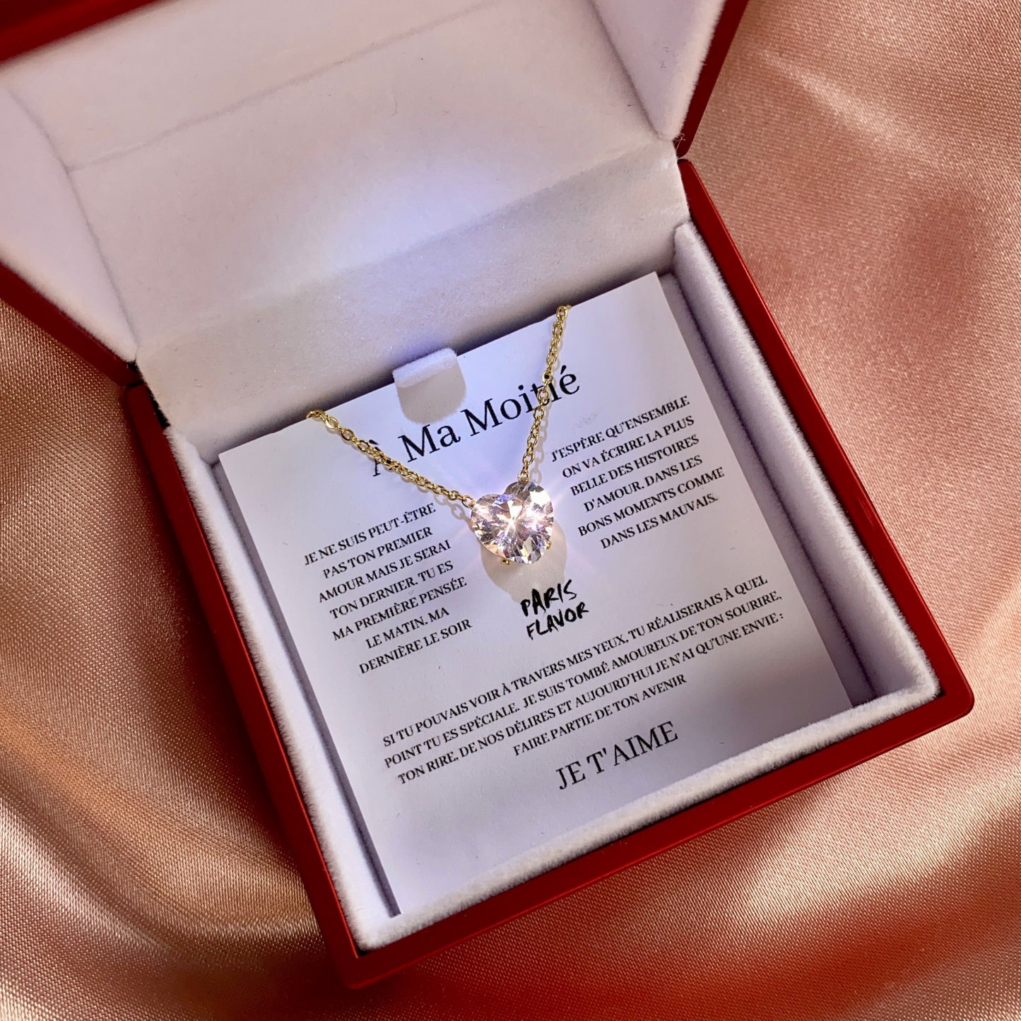 Set regalo con collana personalizzata