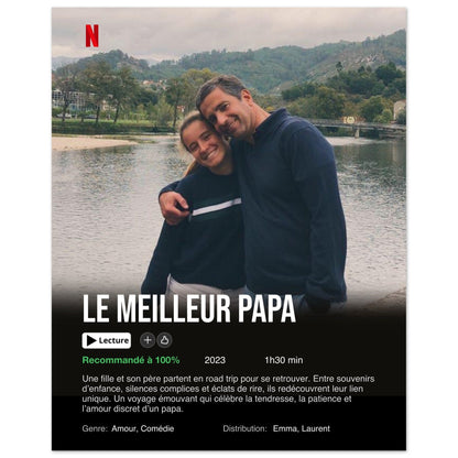 Poster Netflix personalizzato (edizione festa del papà)