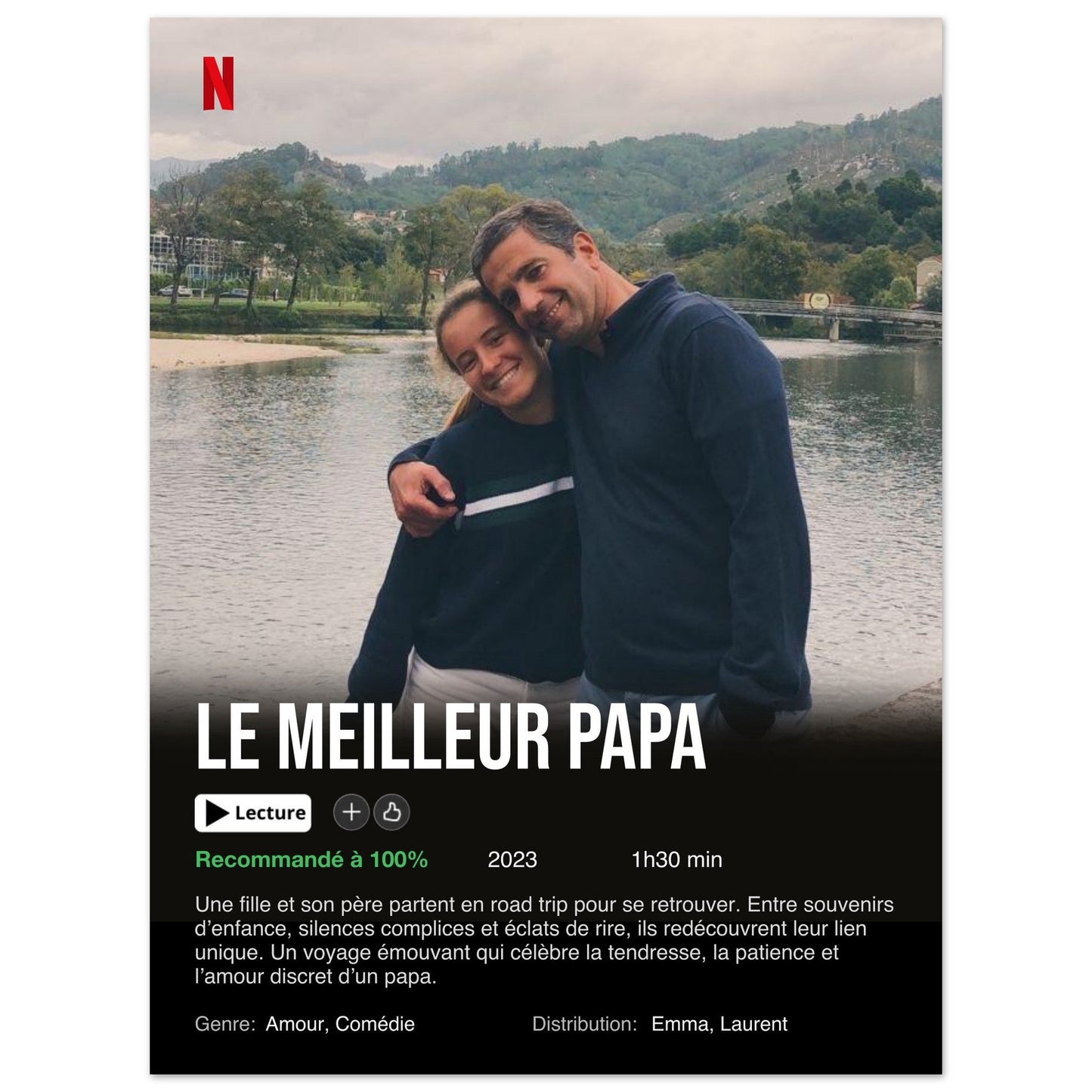 Poster Netflix personalizzato (edizione festa del papà)