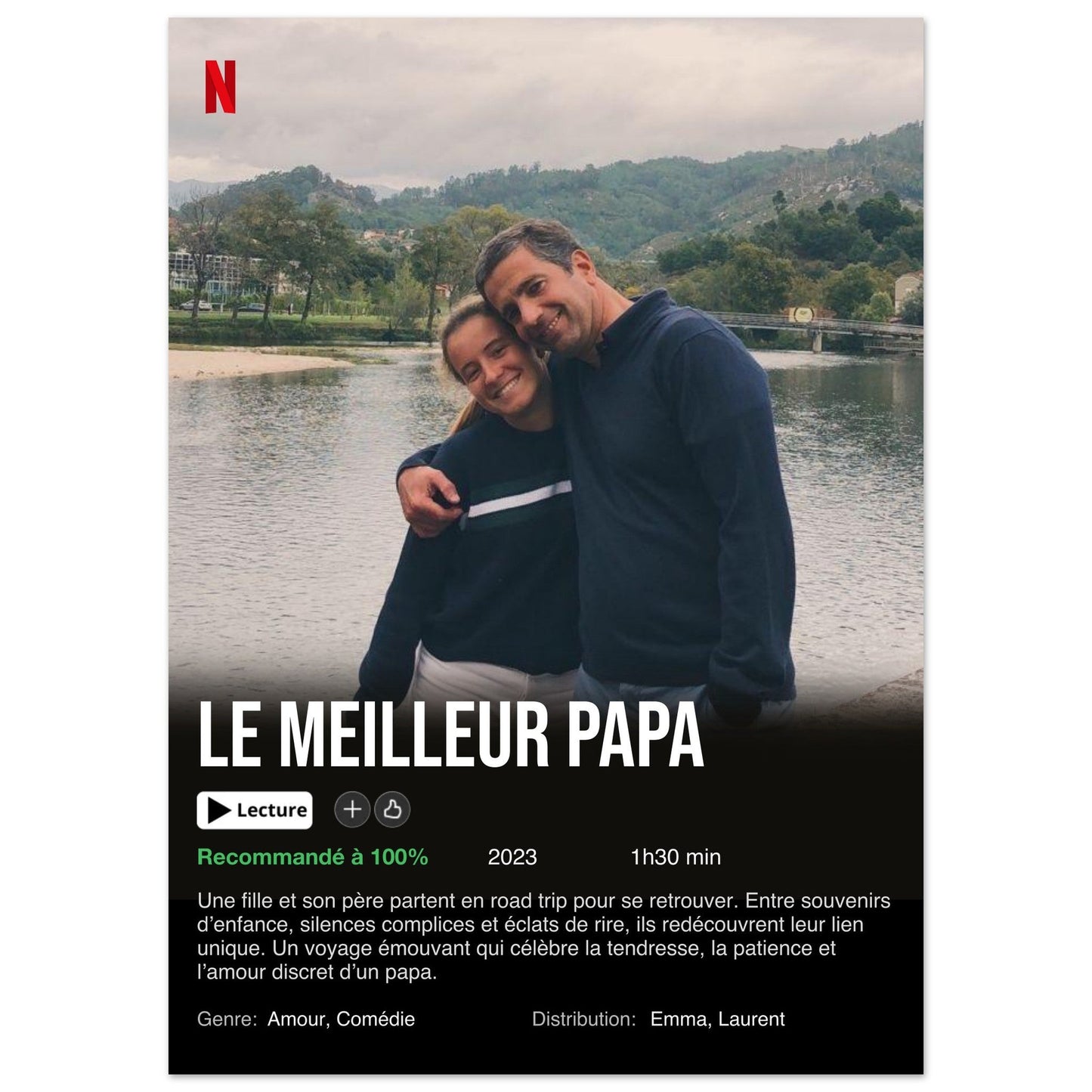 Poster Netflix personalizzato (edizione festa del papà)