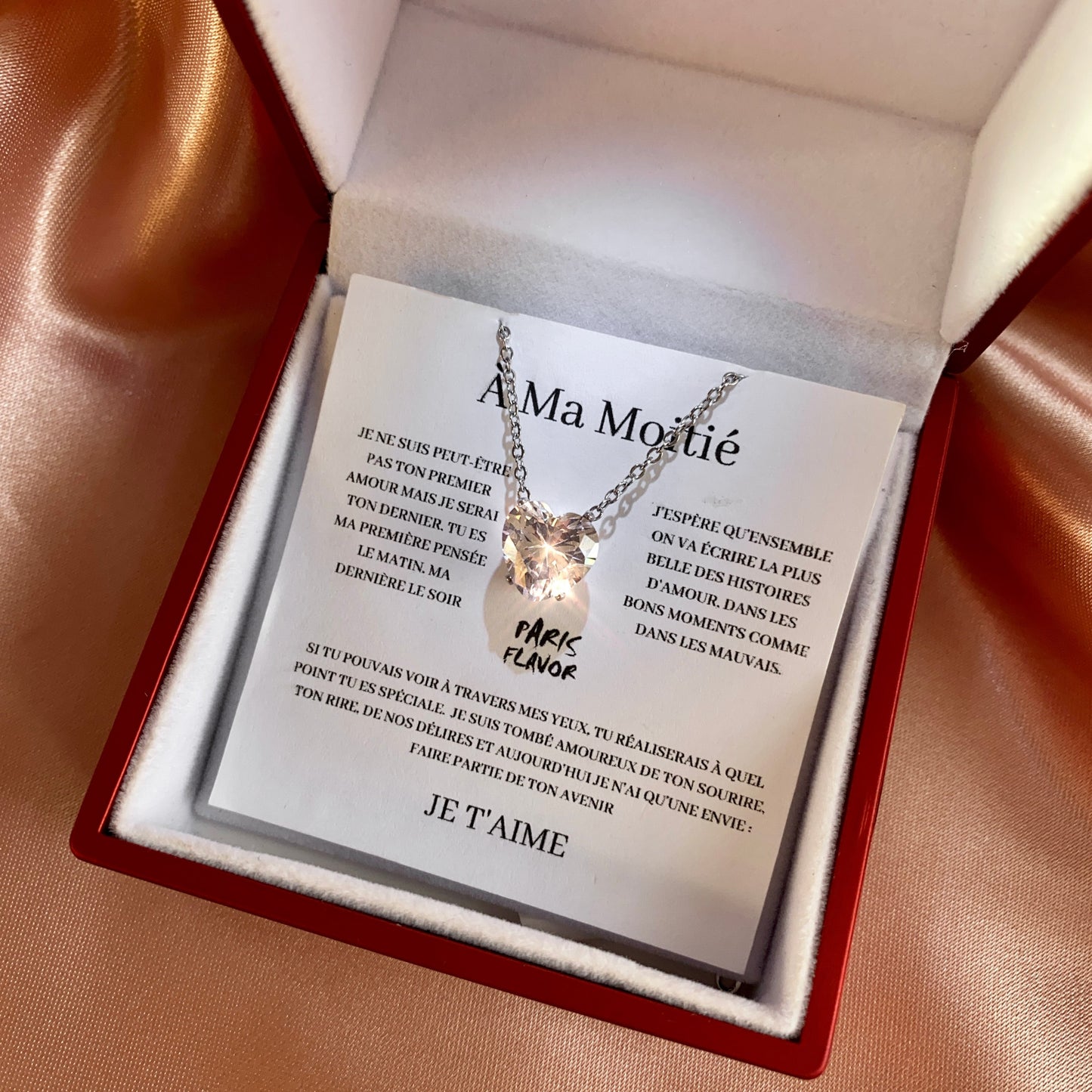 Set regalo collana "Alla mia dolce metà"