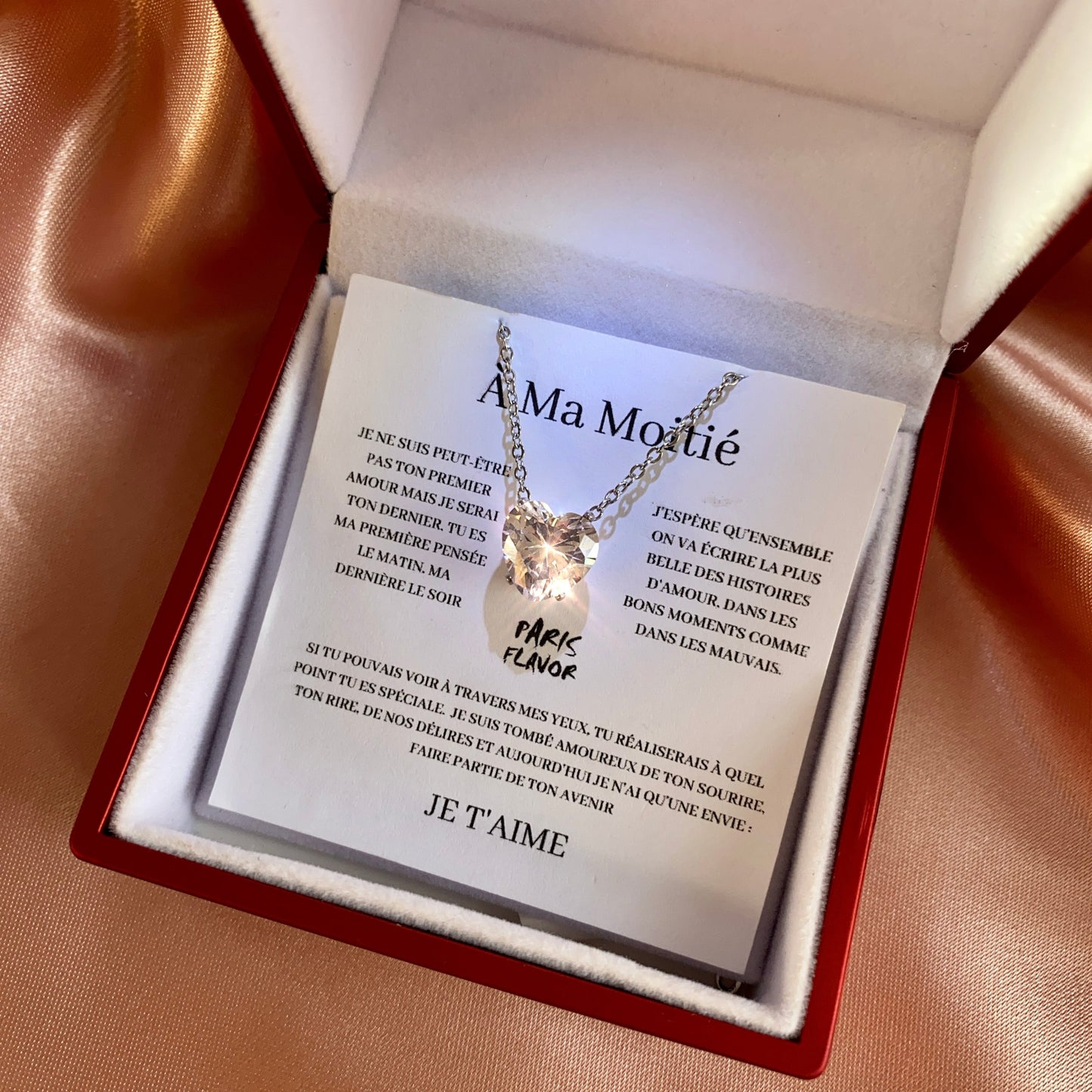 Set regalo con collana personalizzata